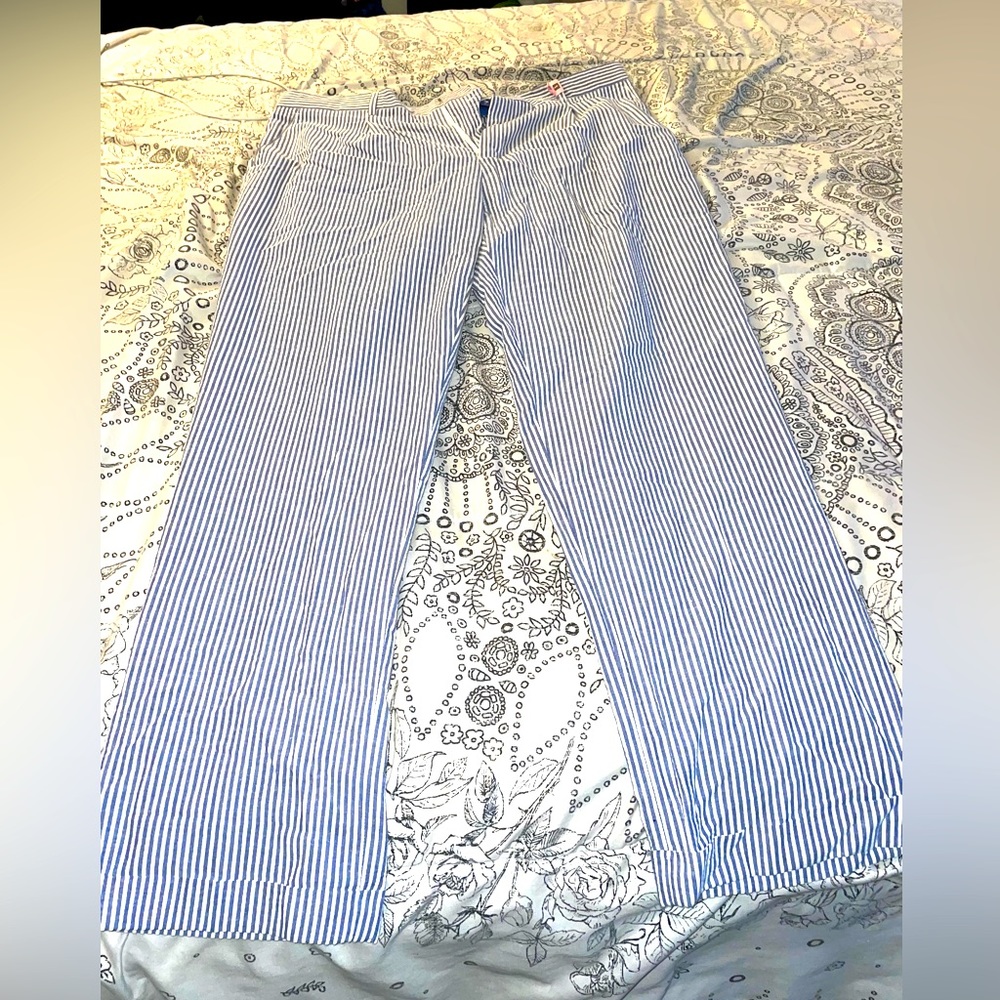 LINEA UOMO Seersucker Slacks. Perfect for summer!